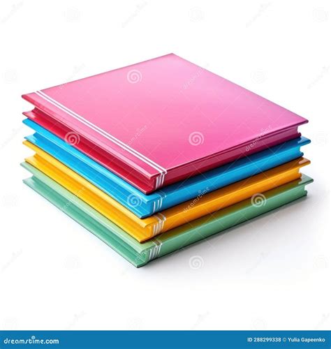 Colorful Books Isolated. Illustration AI Generative Stock Illustration ...