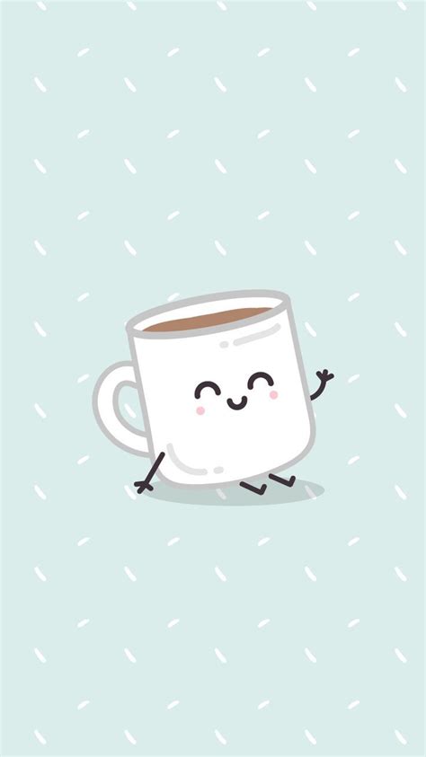 Kawaii Coffee Cup Wallpapers - Wallpaper Cave