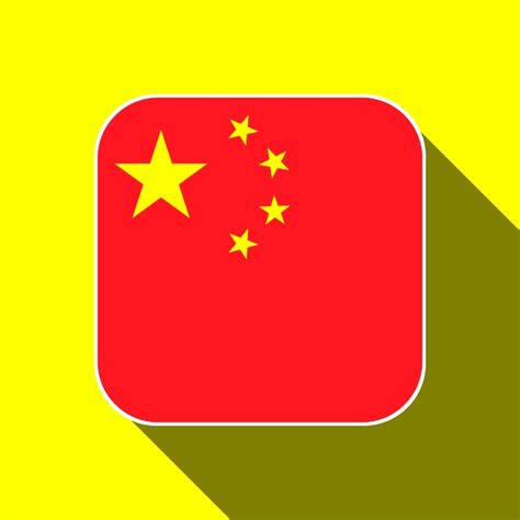 Premium Vector | China flag official colors Vector illustration