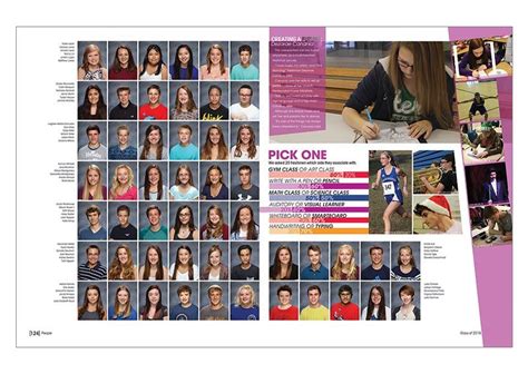 High school people 2016 - Yearbook Discoveries | Yearbook, Yearbook spreads, High school