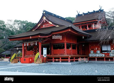 Late November Late autumn Fuji Hongu Sengen-taisha Shrine -Volcanic ...