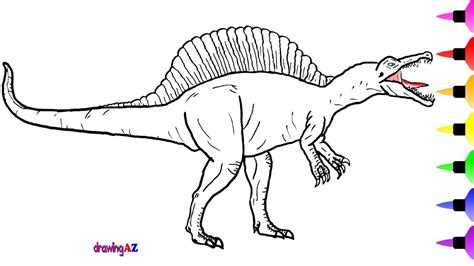 Dinosaur Coloring Pages Spinosaurus Coloring Pages