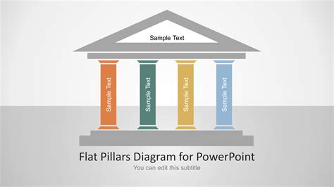 SlideModel.com - Flat Pillars Diagram for PowerPoint PowerPoint Presentation PPT