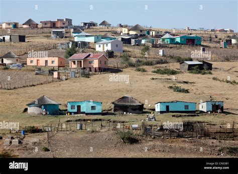 Rural housing in the Transkei, Eastern Cape, South Africa Stock Photo ...