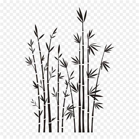 Bamboo Silhouette Png Clipart , Png Download - Bamboo Tree Vector Silhouette Png, Transparent ...