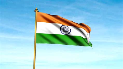 Indian Flag Waving Slow Motion Free Stock Footage - Indian Independence ...