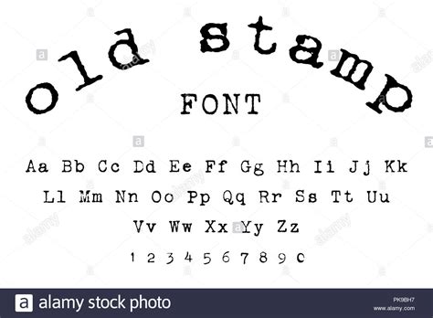 Stamp Font Stock Photos & Stamp Font Stock Images - Alamy