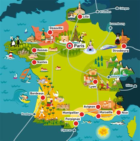 ! Mapa Francia en tren con FRANCE RAIL PASS, Pase Flexible | France map, Train travel, Europe travel