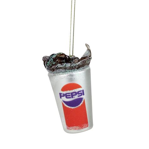 Northlight 3.5" Pepsi Fountain Drink Soda Splash Glass Christmas ...