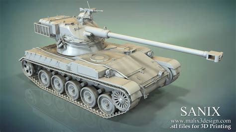 Tank 3D Model Stl