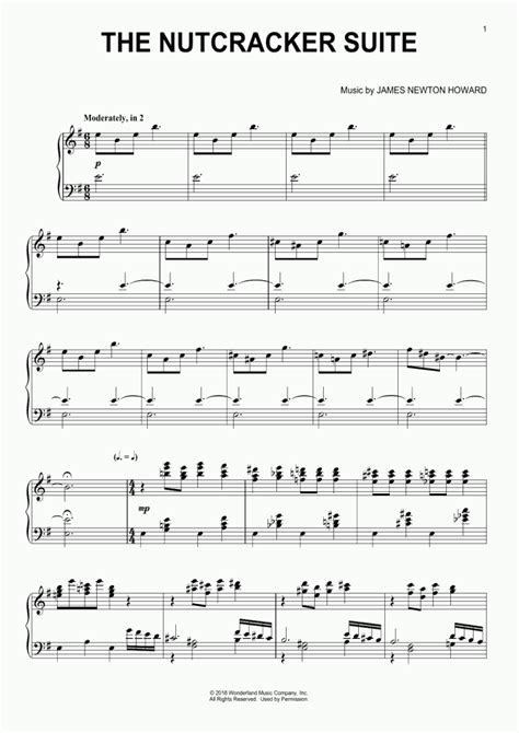 The Nutcracker Suite Piano Sheet Music