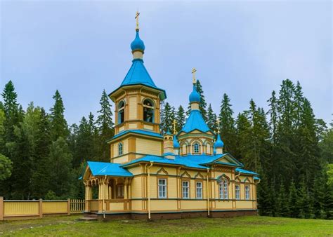 Orthodox Church Gethsemane Skete Valaam Island Karelia Russia Architecture Background Stock ...