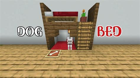 How To Build a DOG BED In Minecraft | TUTORIAL - YouTube