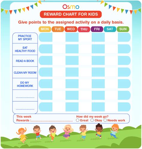 Instant Download Reward Chart For Kids Chore Chart Kids Ocean Themed Reward Chart Paper & Party ...