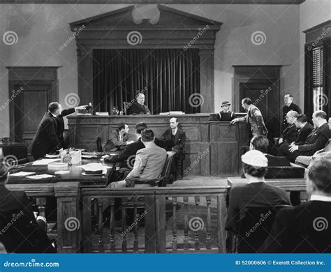 Courtroom scene stock photo. Image of argue, bygone, accusing - 52000606