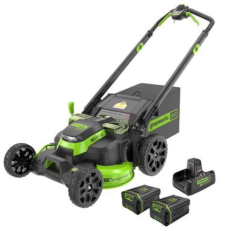 Best Buy: Greenworks 80v 25" Dual Blade Mower with (2) 4 Ah Batteries and Charger Green 2534002