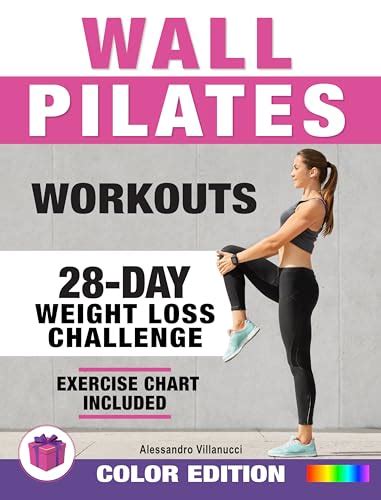 Wall Pilates Workouts: 28-Day Challenge with Exercise Chart for Weight Loss | 10-Min Routines ...