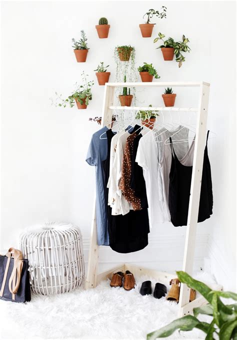 DIY Wooden Clothing Rack - The Merrythought