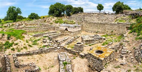 Premium Photo | Ruins of the ancient city of troy. unesco world ...