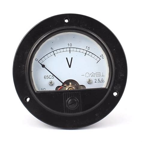 Aliexpress.com : Buy 65C5 DC 0 20V Round Panel Meter Gauge Current Analogue Analog Ammeter ...