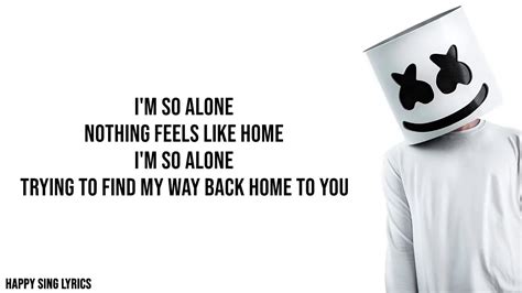 ALONE - MARSHMELLO (Lyrics) - YouTube