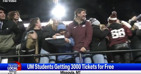 University of Montana giving students 3000 tickets ahead of playoff game vs. Furman | Missoula ...