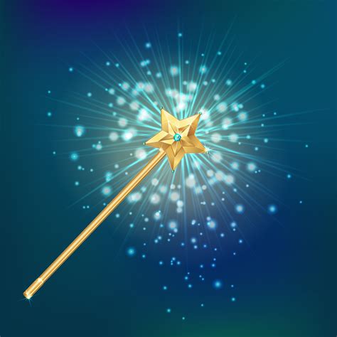 Magic Wand Realistic Background 480562 Vector Art at Vecteezy