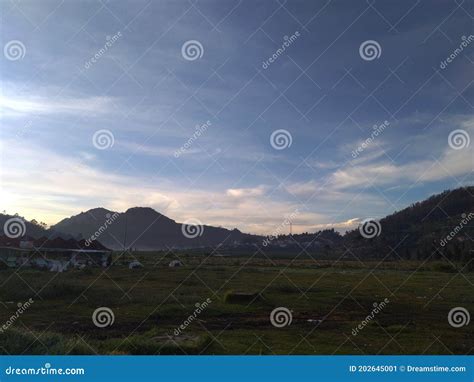 Sunrise - Dieng Plateau stock image. Image of plateau - 202645001