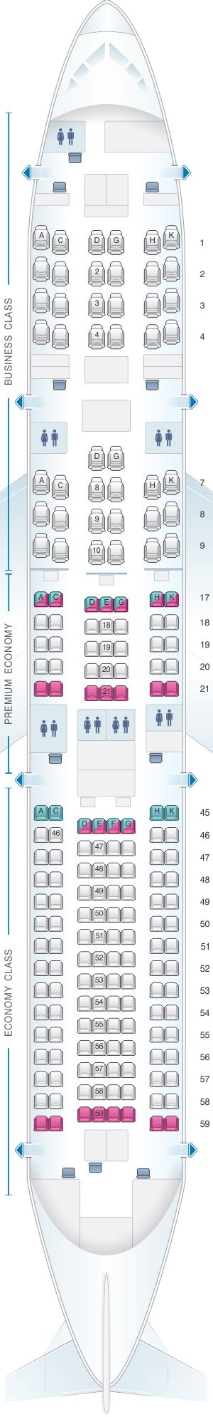 Seat Map Japan Airlines (JAL) Boeing B787-9 E71 | SeatMaestro