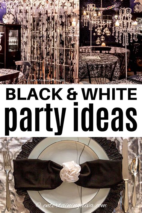 Black And White Birthday Party Decoration Ideas