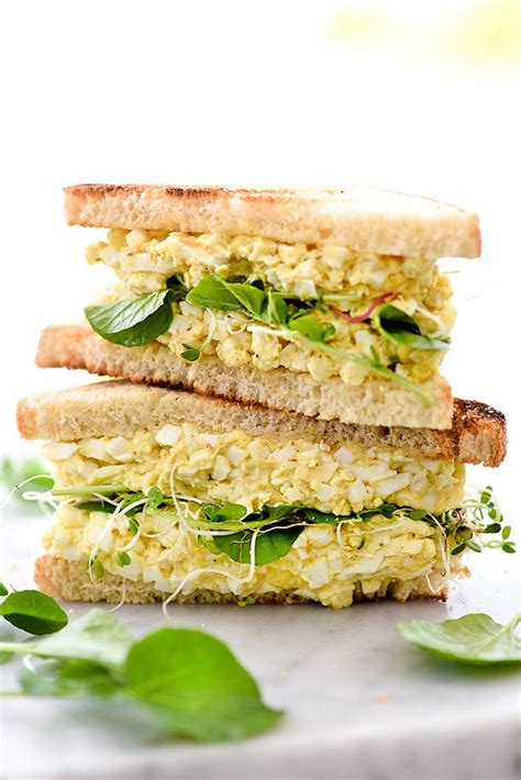 fancy egg salad tea sandwiches