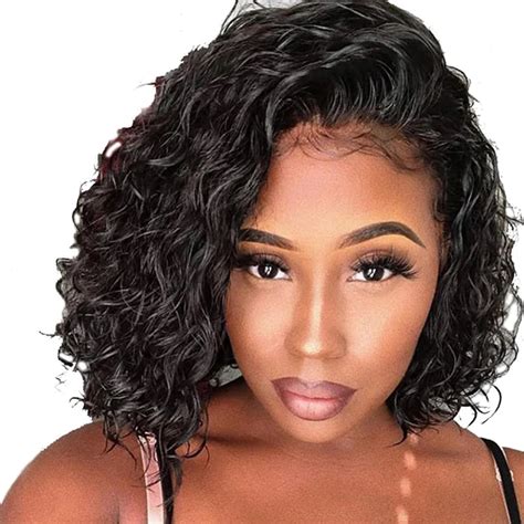 Deep Curly 360 Lace Frontal Wig 180% Full 13X6 Lace Front Human Hair ...