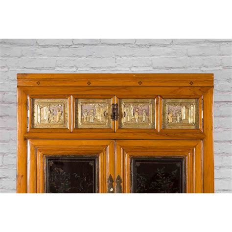 Chinese Early 20th Century Lacquered Armoire | FEA Home