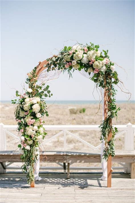 10 Elegant DIY Floral Wedding Arch Decorating Inspirations ~ GODIYGO.COM