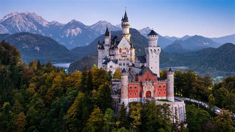 Neuschwanstein Castle Schloss Neuschwanstein #landscape #mountains #4K ...