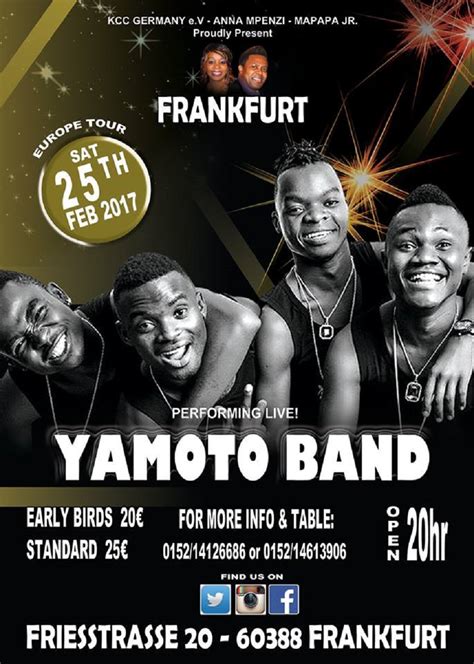 Famous Yamoto Band from Tanzania to perform in Germany