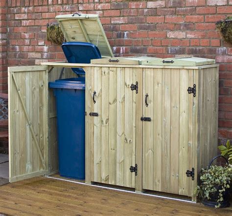 Wheelie Bin Storage For 3 Bins • Cabinet Ideas