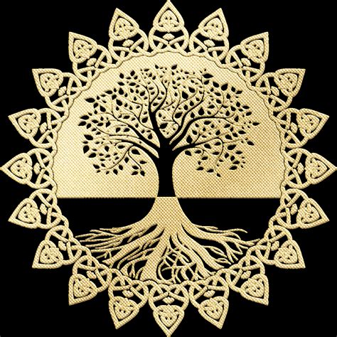 Celtic Sacred Trees Vector Bundle SVG Silhouette | ubicaciondepersonas ...