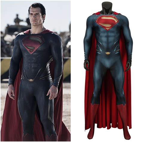 Man of Steel Superman Clark Kent Cosplay Costume 3D Printed-in Movie ...