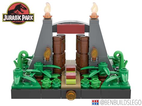 LEGO Jurassic Park Gate | Lego jurassic park, Lego jurassic, Jurassic park