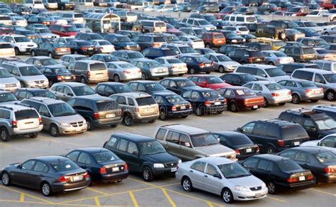 Full Parking Lot editorial stock photo. Image of traffic - 6316473