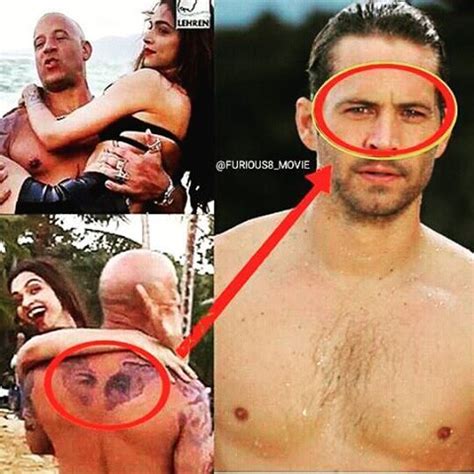 Love this Tattoo ! Vin Diesel may Have Just Revealed his New Tattoo Honoring Paul Walker #RIP # ...