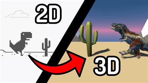 I made the Chrome Dinosaur Game 3D! - YouTube