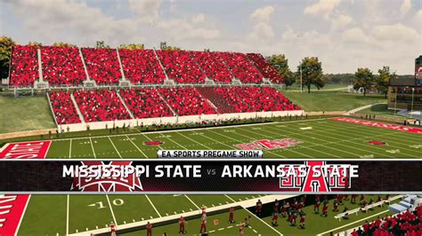 NCAA 14 Arkansas State Red Wolves & Liberty Bank Stadium - YouTube