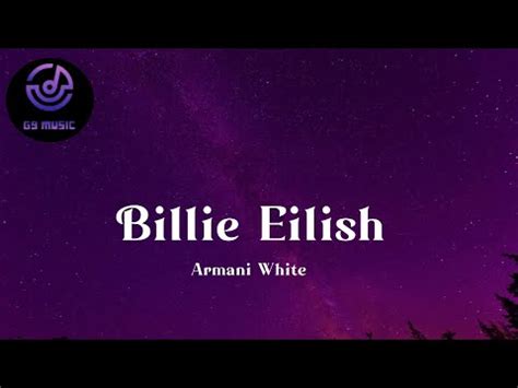 Armani White - Billie Eilish (lyrics video) - YouTube