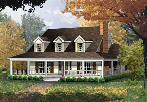 Plan 7476RD: Four Bed Country Living at it's Finest | Farmhouse style house plans, Country style ...