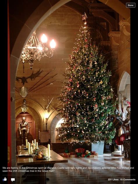 Warwick castle England Christmas tree....stunning! | Beautiful ...