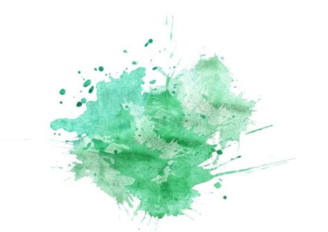 Colorful hand painted watercolor background. Green watercolor brush ...