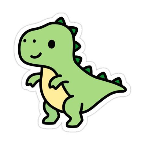 "T. Rex" Sticker for Sale by littlemandyart | Dessin dinosaure, Dessins ...