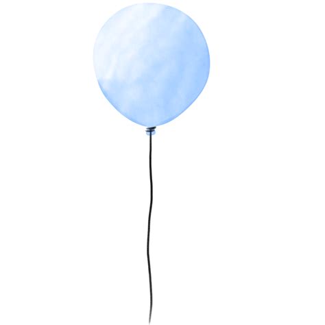 blue balloon illustration, watercolor balloon 20955876 PNG